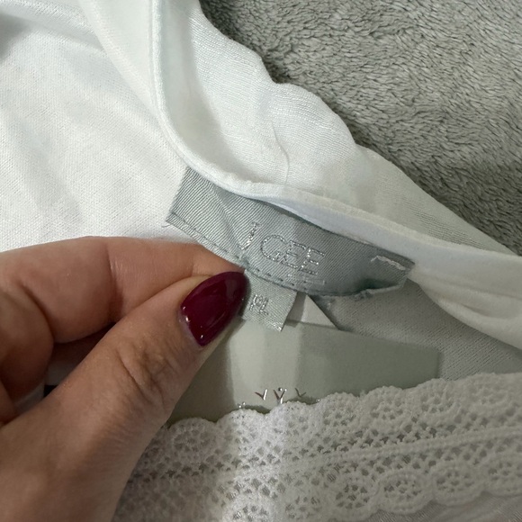 J Gee Elegant White Midi Dress with Orange Floral Accents nwt - Picture 10 of 12